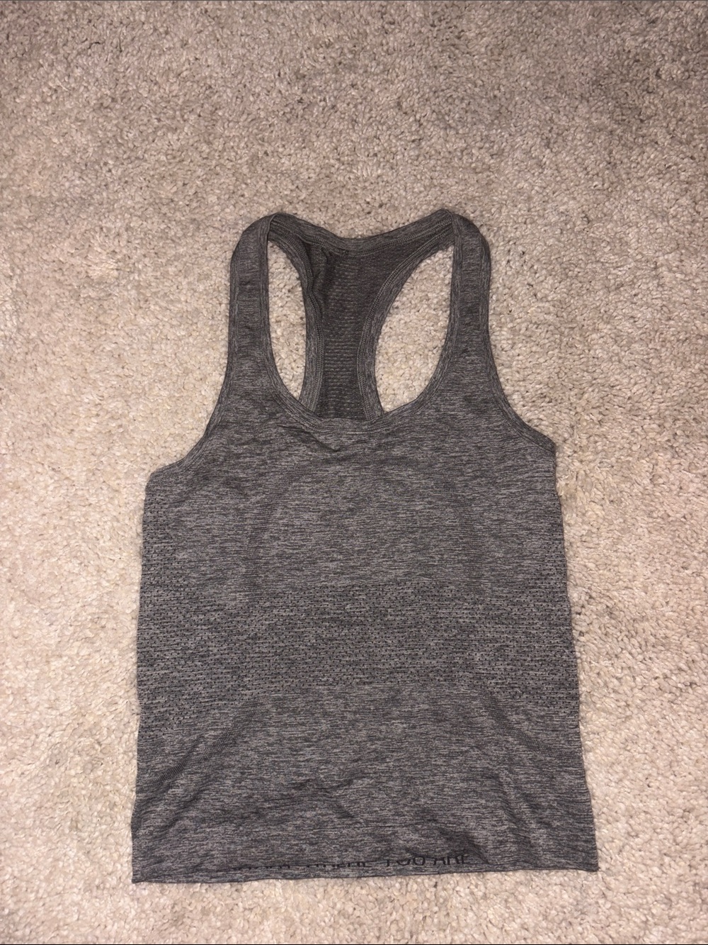 lululemon athletica Gray Racerback Tank